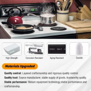 12001676 Range Burner Ceramic Receptacle Kit for Whirlpool Maytag (4 Pack)