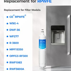 Waterdrop WD-F19C Water Filter Replacement for GE® RPWFE®, 2 Pack
