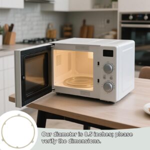 8.5in Microwave Plate Replacement, Microwave Roller Ring Replacement Accessories Compatible with Ge Samsung Frigidaire Wb06x10625 Wb06x10818 De92-90495a 5304464115 5304509438
