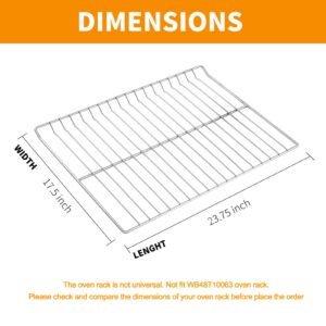 304 Stainless Steel WB48T10095 Oven Rack Replacement for GE Hotpoint Stove Oven Parts 23.75" x 17.5" GE Profile Spectra XL44 Gas Range Oven Rack Roster Rack-flat Convection Oven Wire Rack Oven Shelf