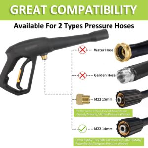 BEAR FORCE Pressure Washer Gun Kit with Wand, Nozzle & Adapter