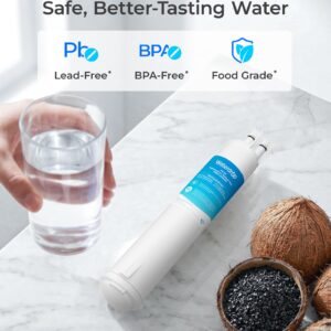 Waterdrop EDR3RXD1 Replacement for Everydrop® Filter 3, 4396841, 4396710, Kenmore® 46-9083, 46-9030, WD-F08 Refrigerator Water Filter, 3 Filters