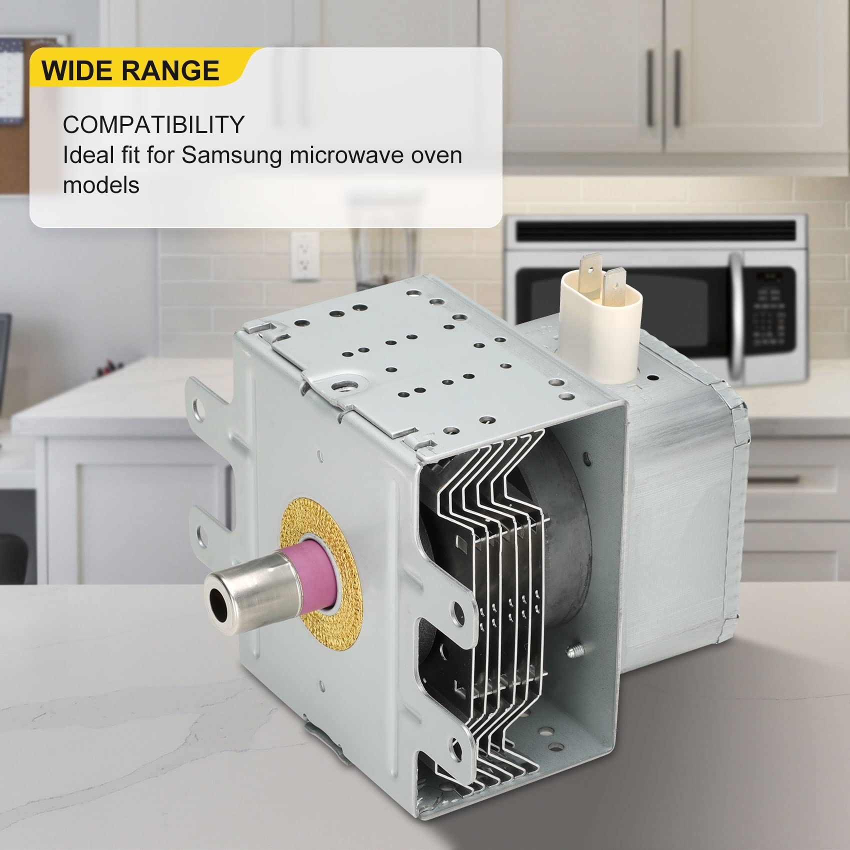 OM75P (10) ESGN Microwave Magnetron, WB27X10017 of GE Samsung Microwave Oven,Replace WG02F05628 WB27X10380 AP2025937 PS239126,Passed OEM Testing - Image 4