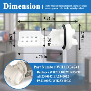 WH11X34741 Washer Drain Pump Filter