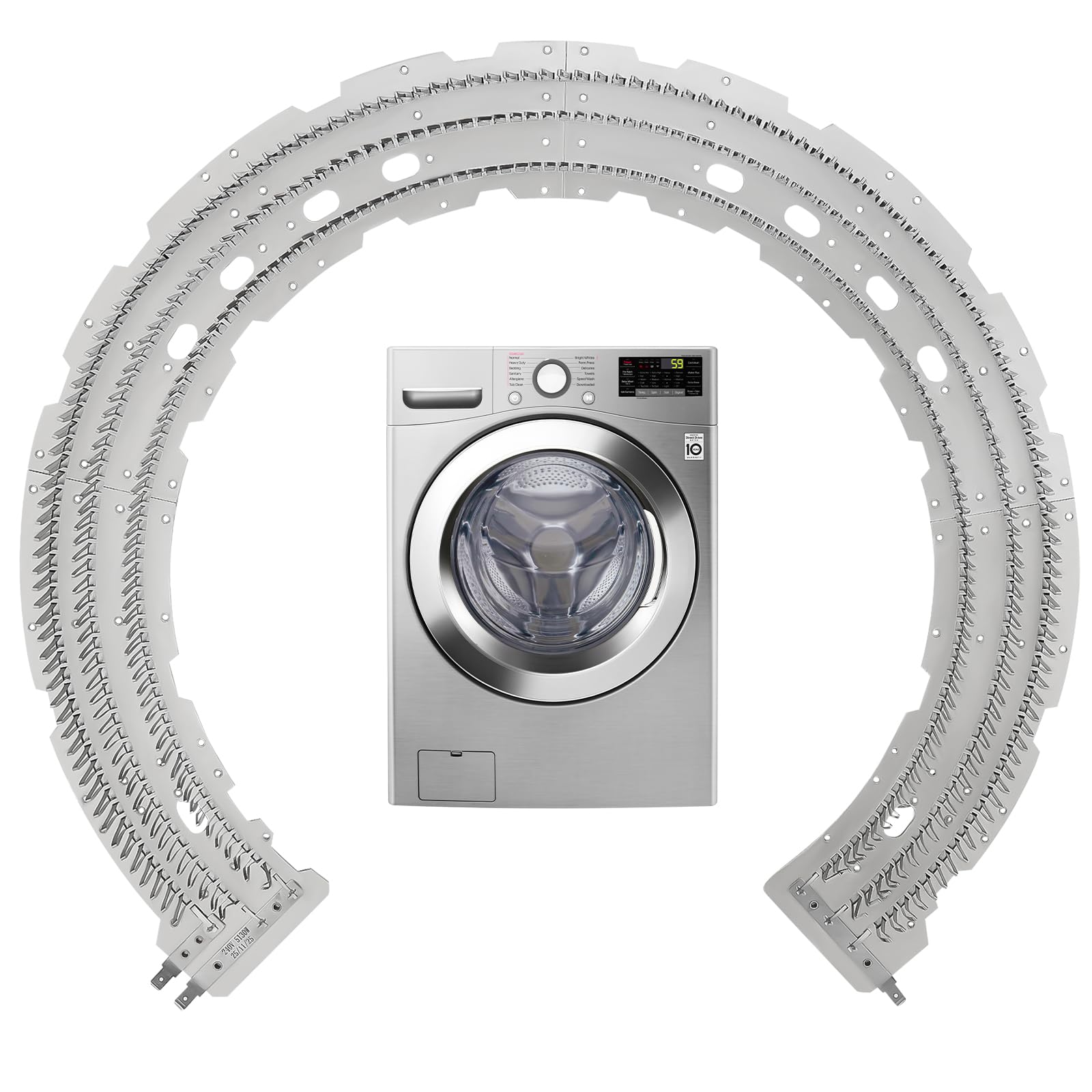 for GE Dryer Heating Element Replacement (OEM) for GE Dryer Parts, Compatible with GE Dryer Mica Heater Replace GTD42EASJ2WW WE11M10001 WE11M32 Heating Element for Dryer, 240V 5130W