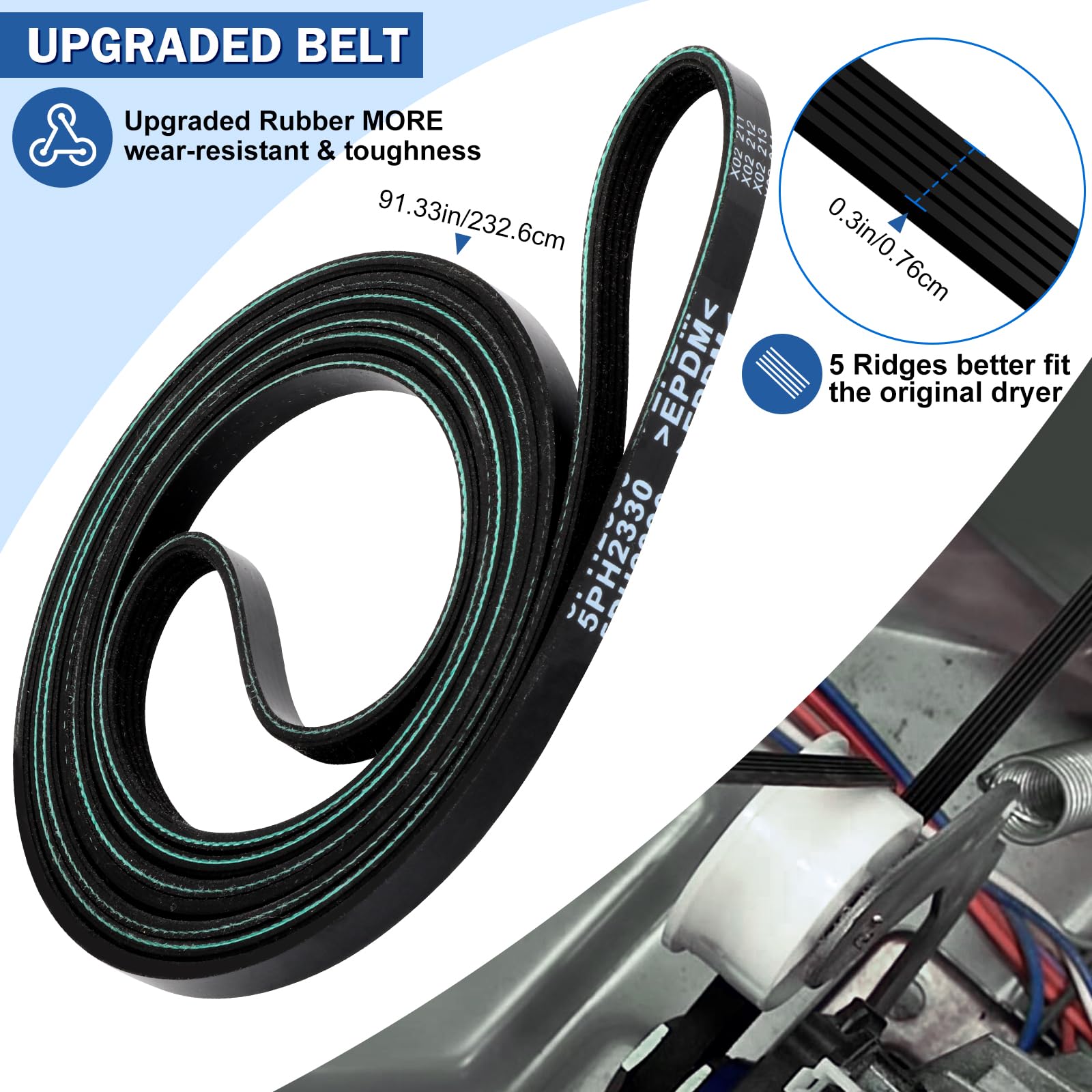 Valchoose Upgraded Maytag Dryer Drum Roller Kit, Replacement Components - Image 4