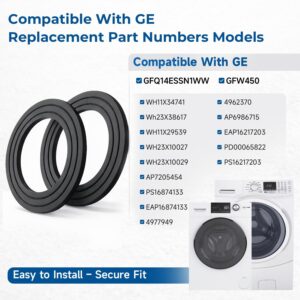 WH23X38617 Drain Pump Filter Gasket Compatible with GE Washer GFQ14ESSN1WW