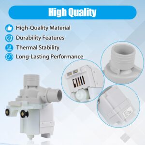 WH23X10040 DP040-064 Washer Drain Pump Compatible with GE Kenmore Washers, 228C2389P001 PS3501453 AP5306354 Washer Drain Pump Replacement Parts for GE GUD27ESSM1WW GUD27ESSJ1WW GUD27GSSM2WW