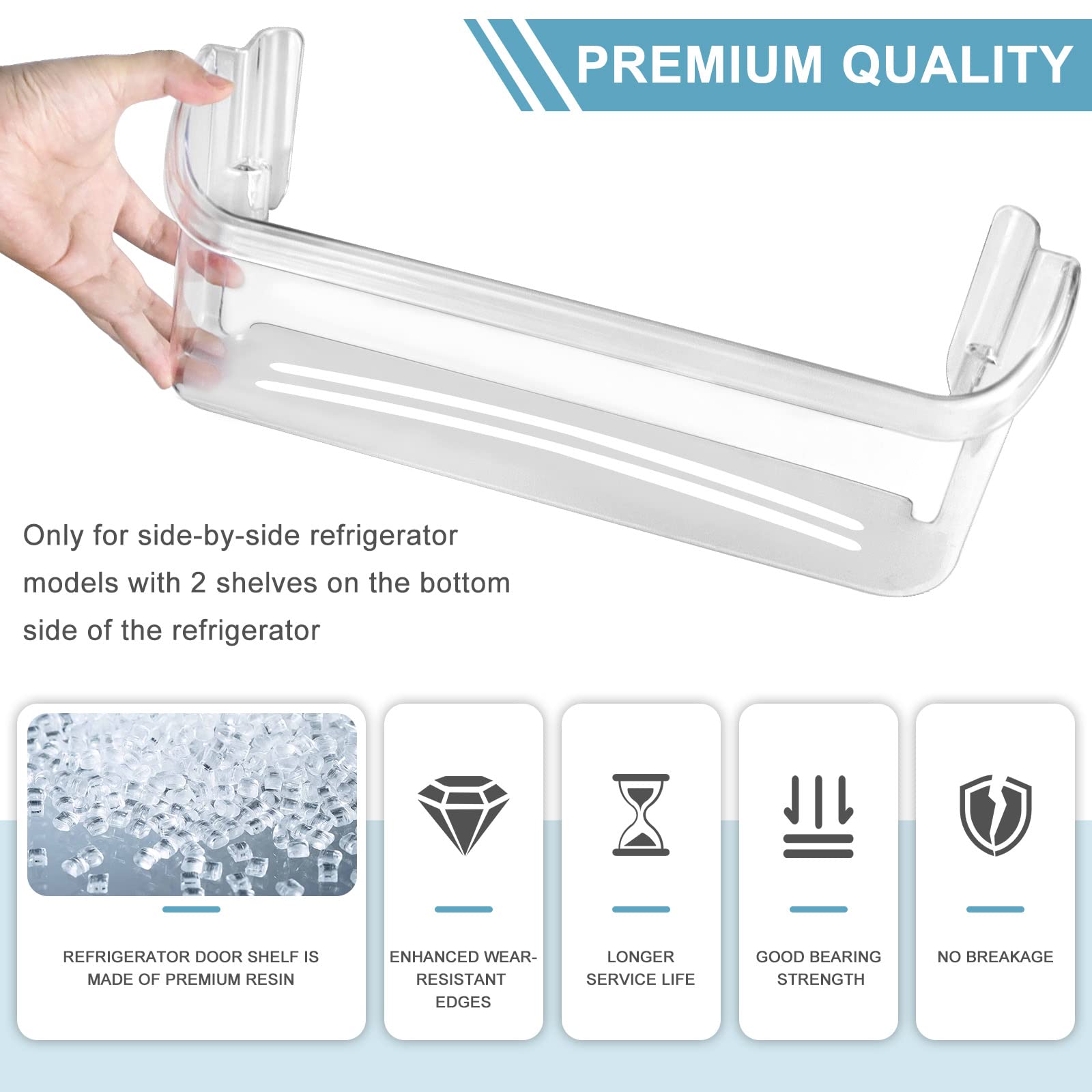Upgraded 242126602 Refrigerator Door Bin Shelf Replacement Part
