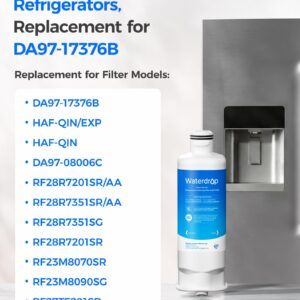 Waterdrop WD-F45 Water Filter, Replacement for Samsung® DA97-17376B, 3 Pack