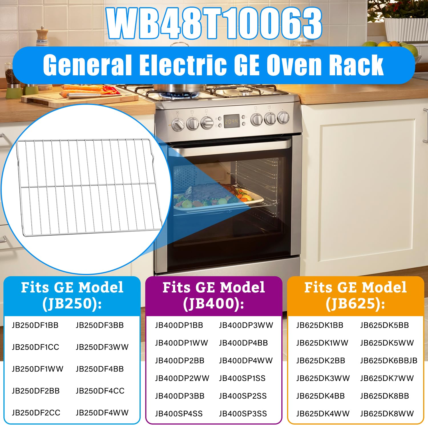 UPGRADE WB48T10063 Stove Oven Rack for GE Oven Rack Replacement 24 x 17 IN - Image 7