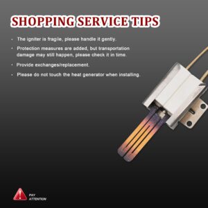 316489400 5304534663 Gas Range Oven Igniter Replacement Part, Replaces the following ignitor model 316428500 316428501 5304462661