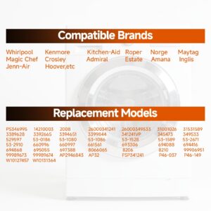 341241 Dryer Drum Belt for Whirlpool, Kenmore Dryer, Replaces PS346995