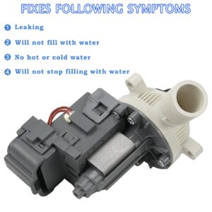 W10276397 Washer Drain Pump for Whirlpool Kenmore Mayt-ag Washing Machine-Replaces WPW10276397VP B40-3A 1874334 AP6018417 LP397（10 Years WARRANTY）