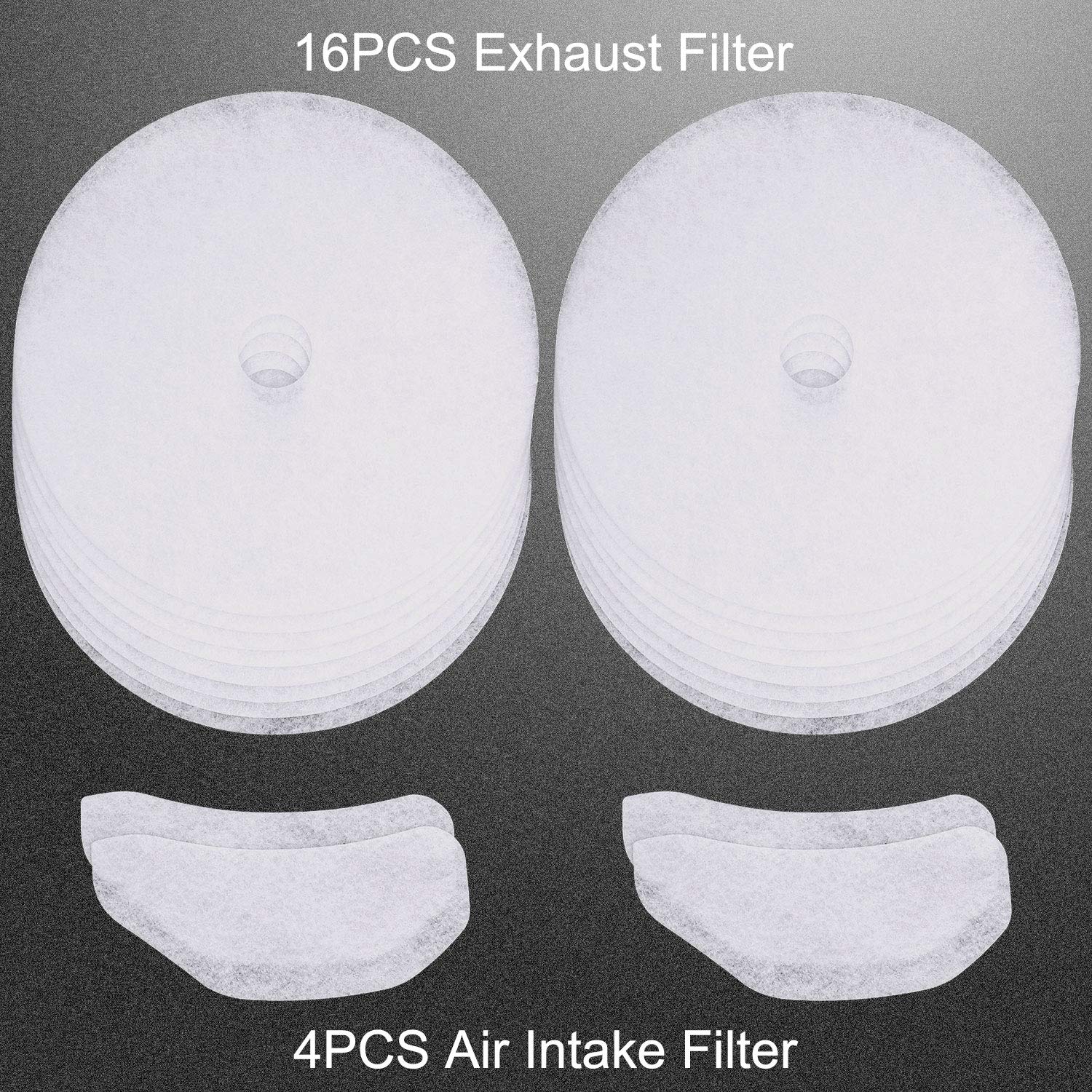 20 PCS Dryer Exhaust Filter for Panda-365 days QA-Lint Filter Cloth Dryer Replacement Include 16 Exhaust Filters & 4 Air Intake Filters fit for Son.ya, A.vant, Magic Chef Dryers-BY AMI PARTS