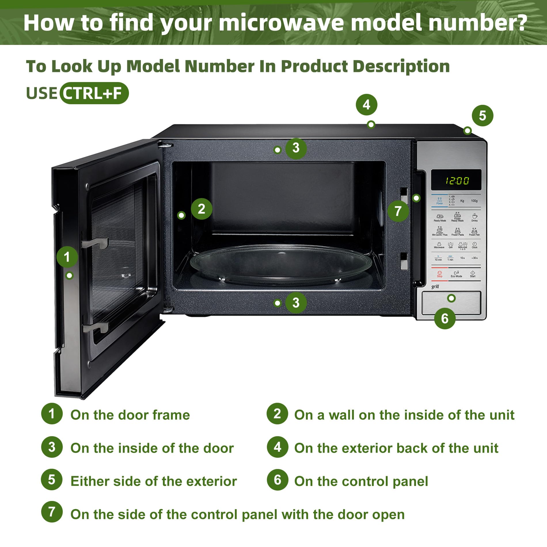 Gemroom 12" Microwave Glass Plate Replacement for Whirlpool Microwave Plate - Image 5