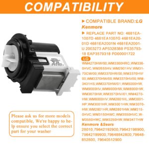 4681EA2001T WM8000HVA WM8100HVA Washer Drain Pump Motor OEM for LG