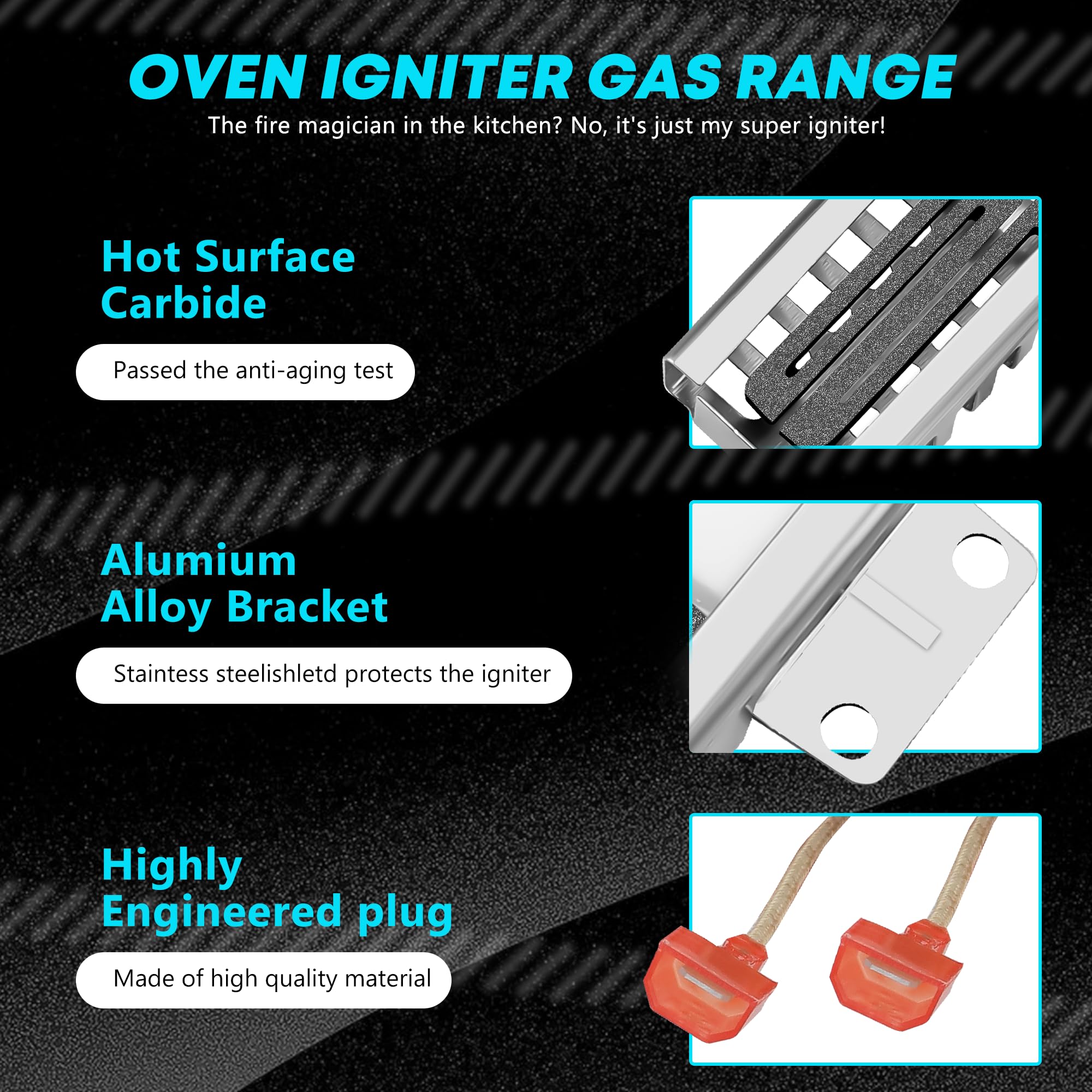(2 PCS) PB040001 Viking Ignitor - Gas Range Oven Igniter for Viking Ranges - Image 5