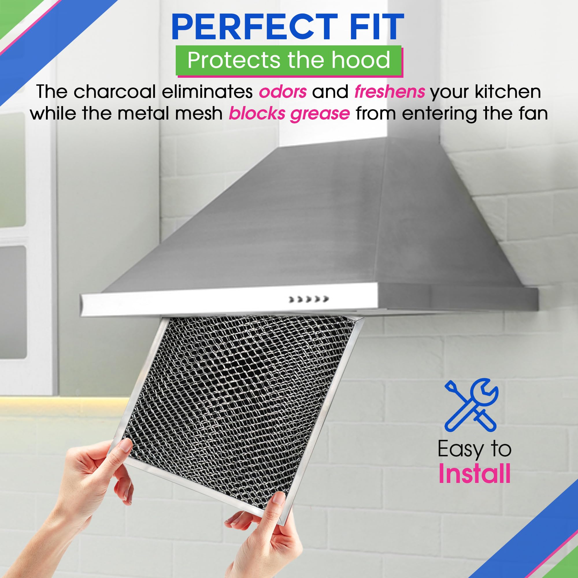 Stove Vent Filter 10.5"x8.8" 97007696 Fits Nutone Broan Range Hood Filter - Image 7