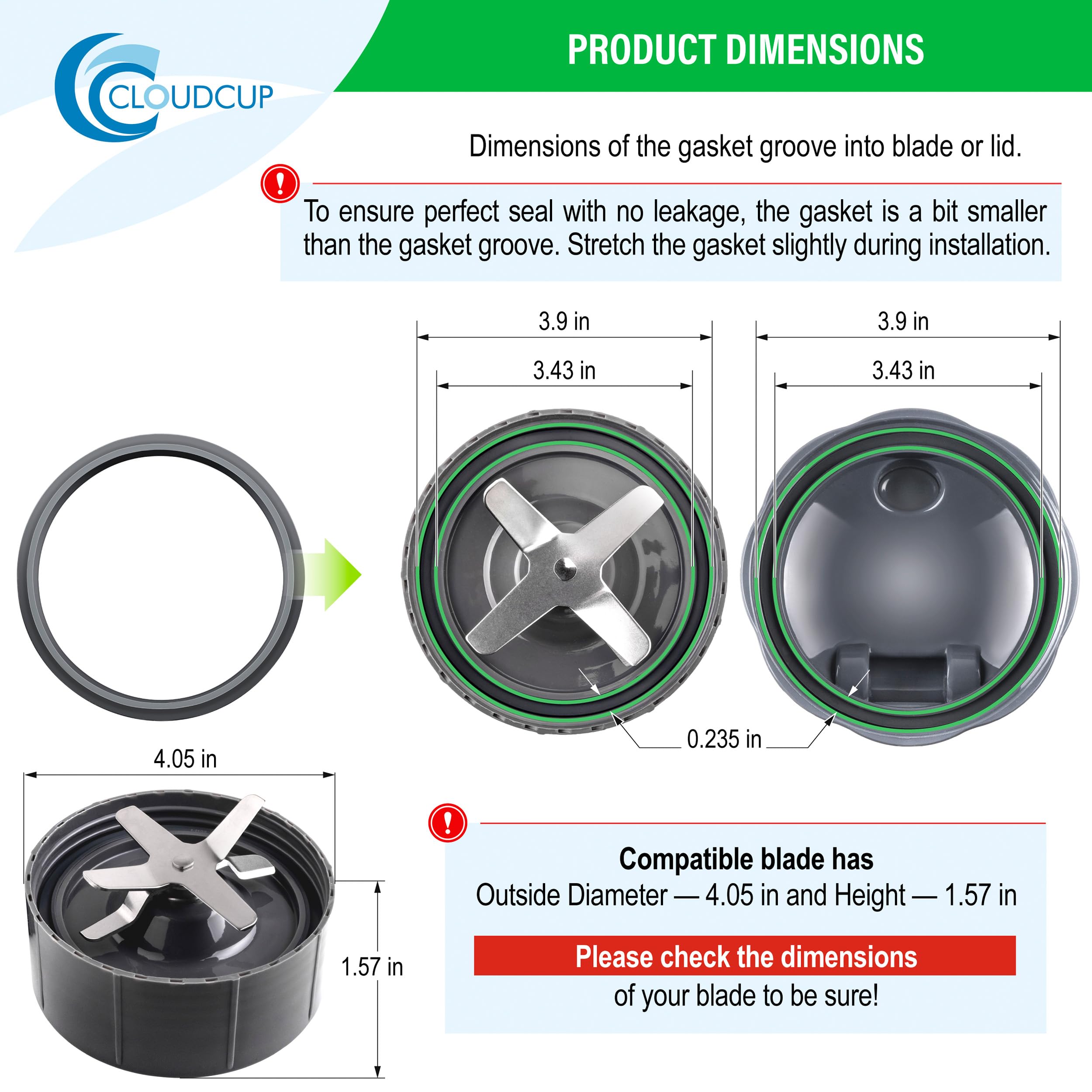 Seal Rings Gaskets Replacement for Nutribullet Blender Parts Accessories - Image 5