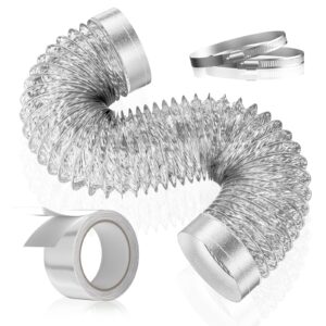 HOOMESUN 4 Inch Dryer Vent Hose, 3 ft Flexible Duct for Tight Spaces