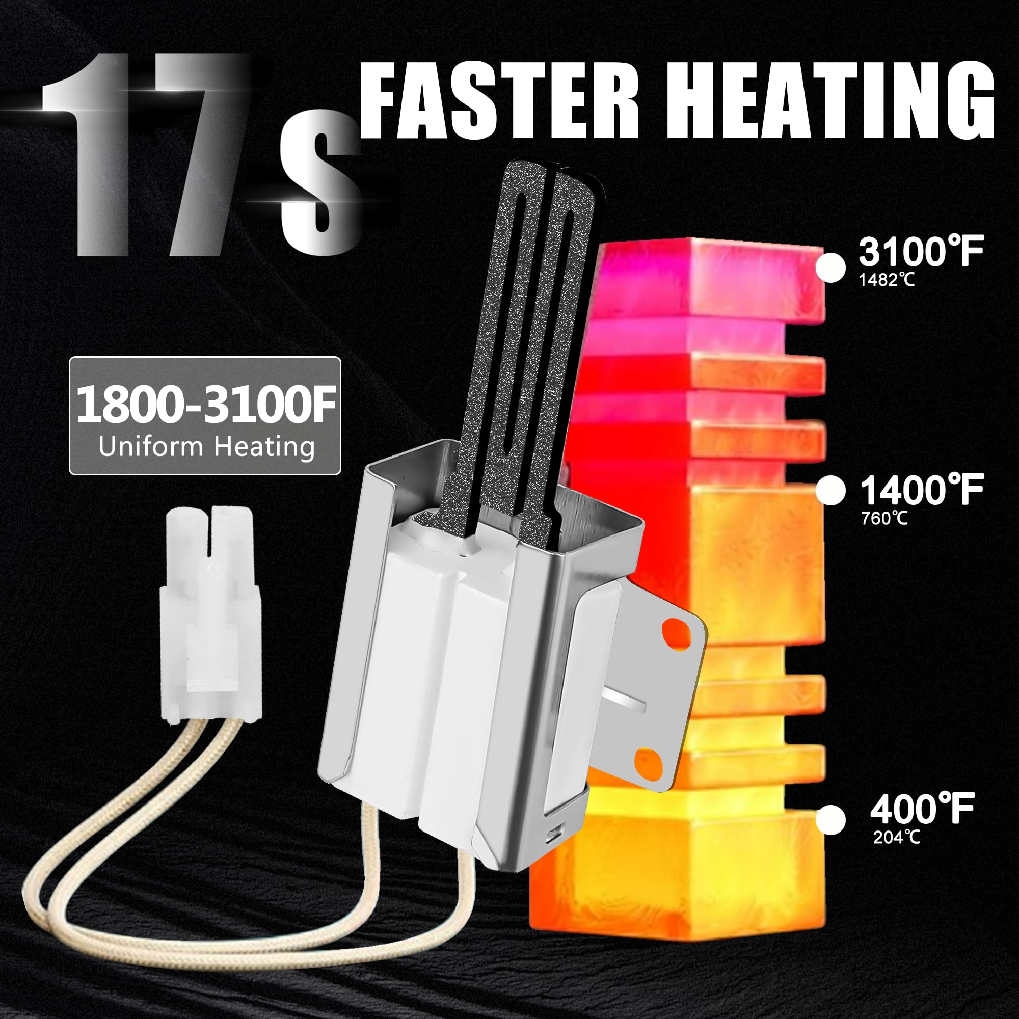 316489403 5304534663 Oven Bake Igniter for Kenmore Frigidaire Gas Range - Image 4