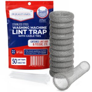 Dr Quality Parts Washing Machine Lint Trap Stainless Steel 50-Pack