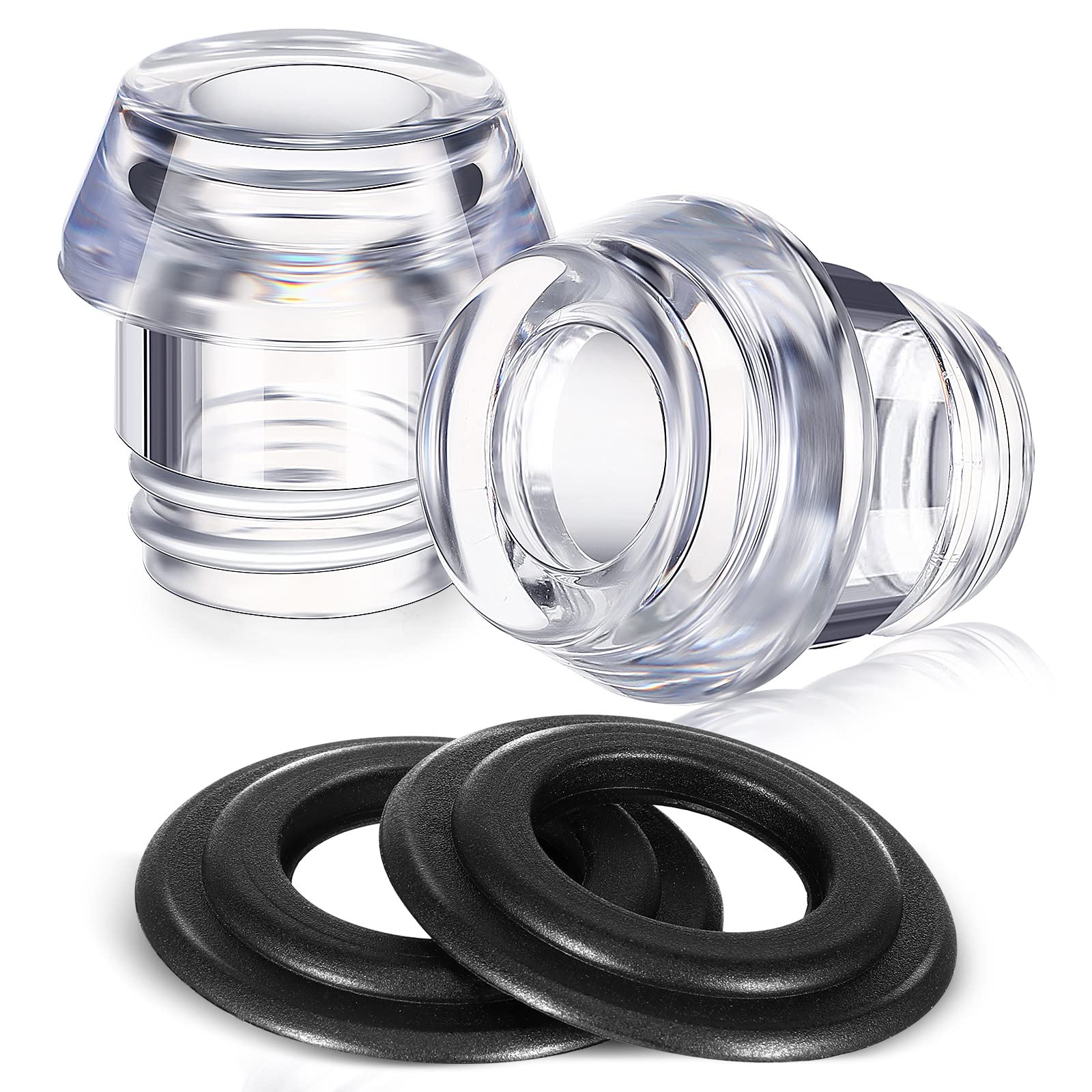 Knob Top and Washer Ring compatible with Farberware Percolator, 2 Sets