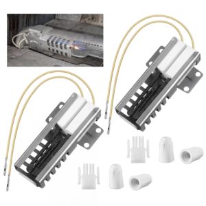 2 Pcs Gas Oven Igniter Compatible with WB13K21, IG9998, AP2020569 PS231280