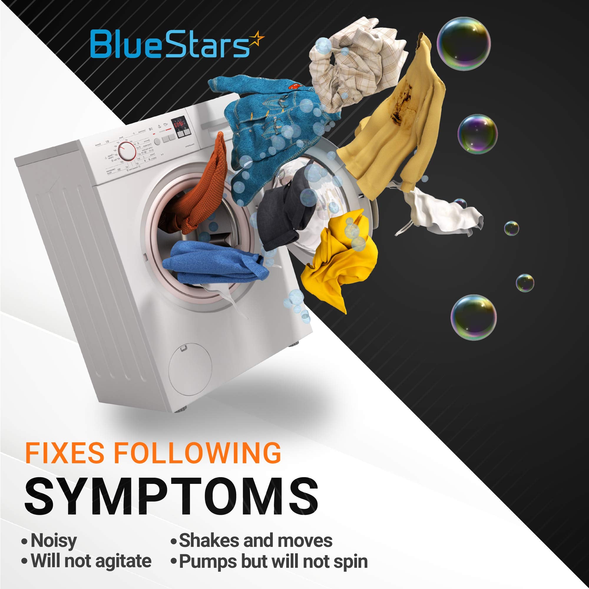 BlueStars Ultra Durable 285809 Washer Short Cam Agitator Repair Kit - Image 5