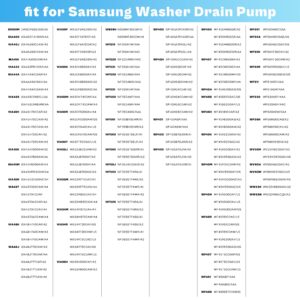 DC97-20621A Washer Drain Pump Motor fit for Samsung OEM Vrt Washer Drain Pump DC31-00178A PX3516-01 DC3100187A DC97-19289F DC97-19280F DC31-00178D B35-3A B40-3 WF42H5000AW by prime&swift