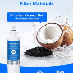 Waterdrop ADQ36006101 Water Filter, Replacement for LG® LT700P®, 3 Combo