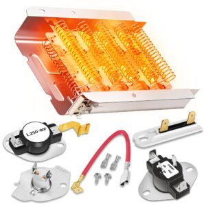 279838 Dryer Heating Element for Amana NED4655EW1 NED4600YQ1 NED4655EW0 NED4600YQ0 NED4500TQ0 NED4500VQ0 NED4700YQ1 NED4705EW0 NED4800VQ0 NED4800VQ1 NED5200TQ0 NED5240TQ0 NED5400TQ0