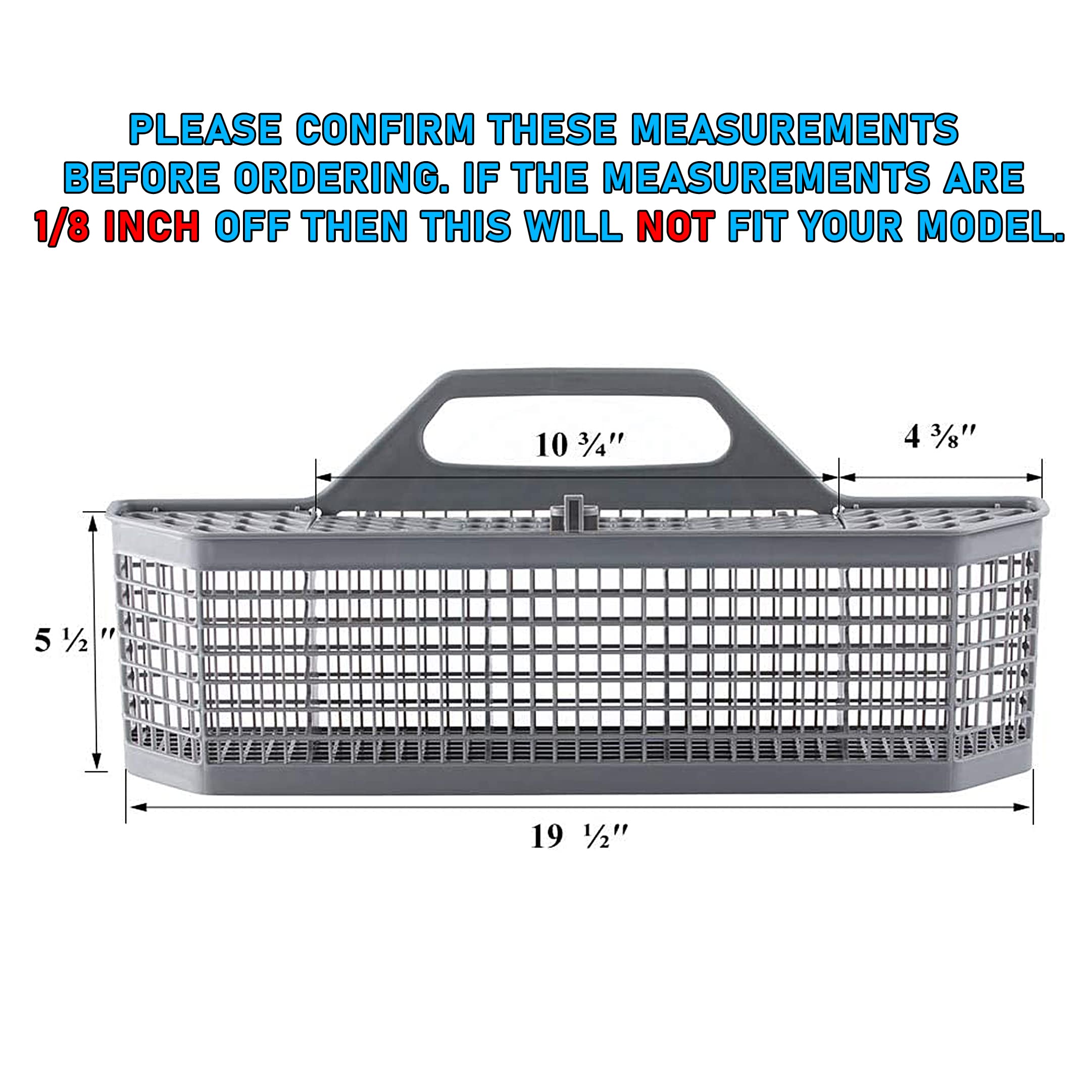 UPGRADED Lifetime Appliance WD28X10128 Silverware Basket Compatible with General Electric (GE) Dishwasher
