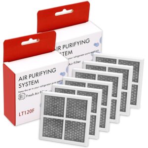 6 Pack LT120F Refrigerator Air Filter Replacement for LG Kenmore 9918