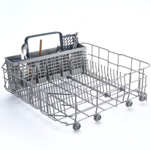 DD82-01387A Dishwasher Cutlery Basket (9.5"H x 18"W x 3.4"D) Rack Replacement -fit for Samsung Dishwasher Replacement Parts