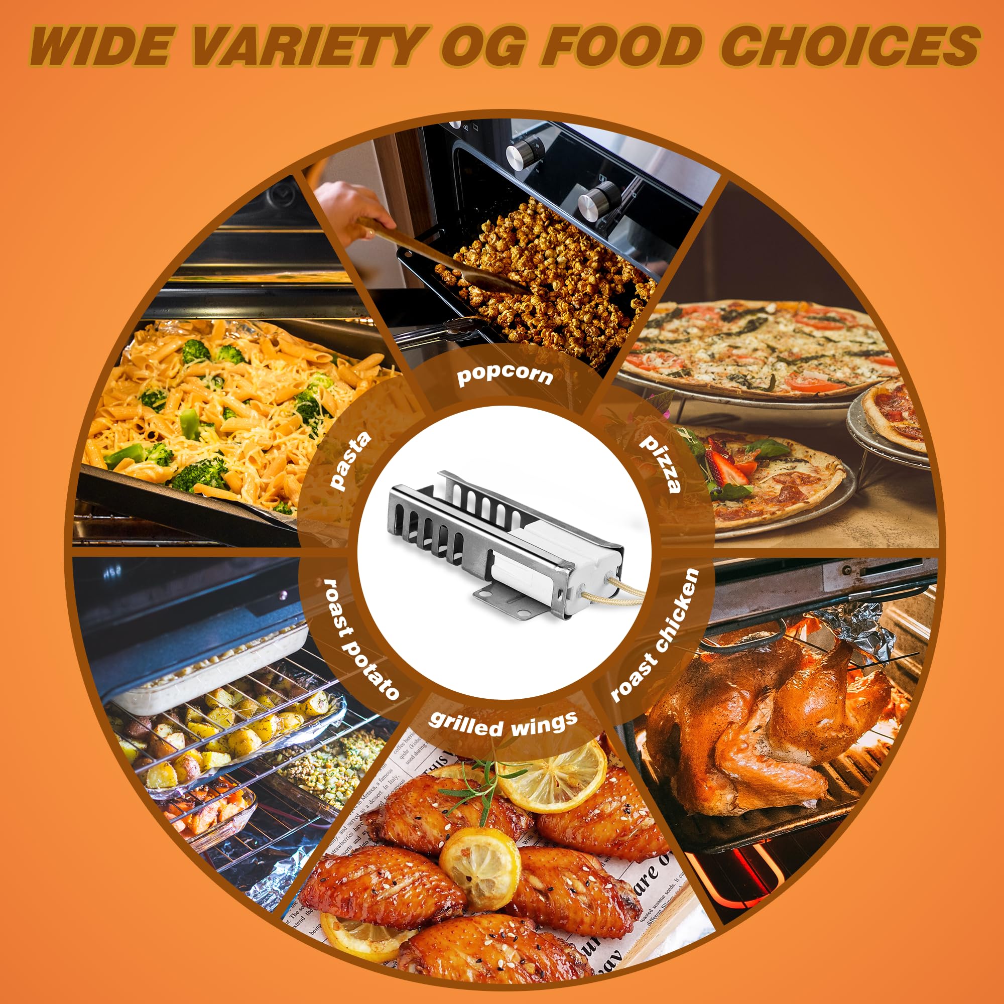 W10918546 Oven Igniter for Whirl-pool A-mana E-state Ro-per May-tag M.agic-Chef I-kea (SF1/2/3, TGP, VSF, WFG, YSF, AGG, AGR, FGP) Gas Range W10918546 98005652 3186491 W10140611 by NISHCON