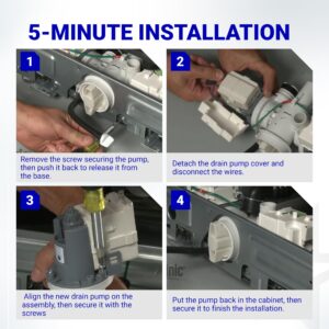 [UPGRADED] DC31-00054D PX3516-01 DC31-00187A Washer Drain Pump For Samsung