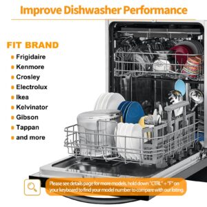 Upgraded 154522902 Dishwasher Dishrack Roller Wheels Replacement Parts for Frigidaire Dishwasher Rack Upper Roller 5304535380 Rack Parts Frigidaire Kenmore Dishwasher Roller Basket Top Wheels 4Pcs