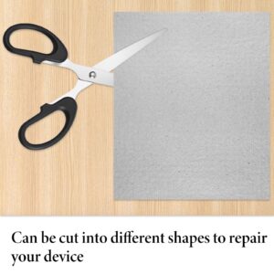 4 PCS Waveguide Cover Replacement, 150mm X 120mm Waveguide Cover Mica Plates Sheets with Scissor, Microwave Waveguides Covers Cutting According to The Required Size for Microwave Oven Repairing Part