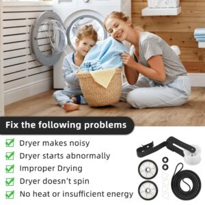 4392065 Dryer Repair Kit 341241 349241T Dryer Belt Replacement for Whirlpool WGD4815EW2 WED4950HW0 MEDX655DW1 WED4800BQ1 MEDC215EW1 by APPLIANCEMATES