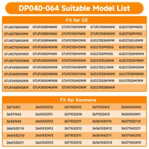 WH23X10040 DP040-064 Drain Pump Compatible with GE GUD27ESSM1WW Washer Pump