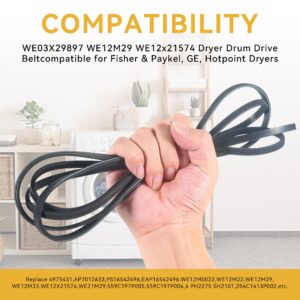 4400EL2001F Dryer Drum Belt Replacement for LG GE Kenmore Dryer