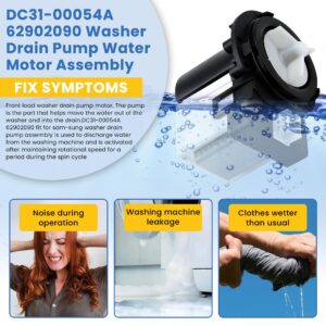 DC31-00054A Washer Drain Pump by AMI PARTS Replaces DC31-00016A AP4202690 62902090- Fit for kenMore samSung Washing Machine