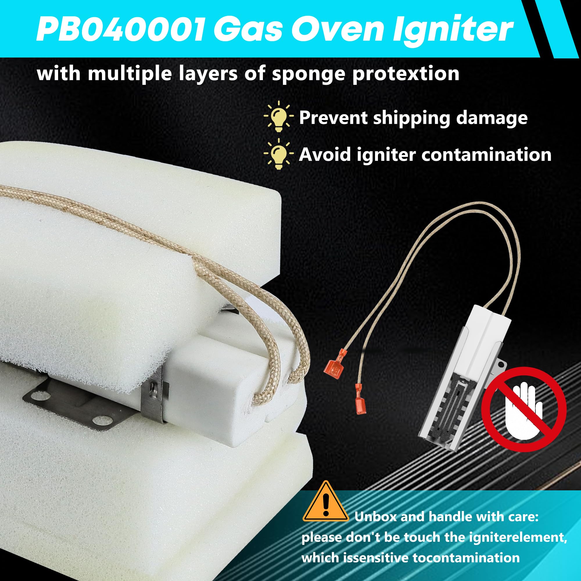 (2 PCS) PB040001 Viking Ignitor - Gas Range Oven Igniter for Viking Ranges