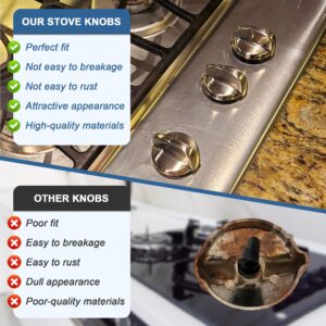 Fetechmate WB03T10325 Burner Control Knobs Fit for GE Electric Stove