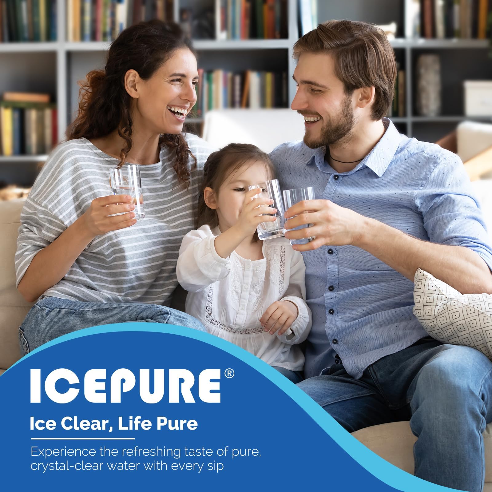 ICEPURE Replacement for Frigidaire EPTWFU01, Pure Source Ultra II, 3 Pack