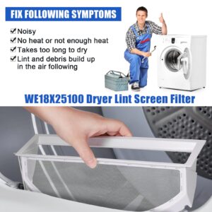 WE18X25100 Dryer Lint Screen Filter Replacement Part for GE/Hotpoint Dryer