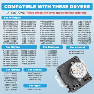W10185982 WPW10185982 Dryer Timer Replacement, 230V 60Hz, 2-Year Warranty