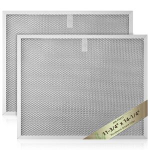 2 Pack Allure Range Hood Filter 11-3/4" x 14-1/4" by AMI PARTS
